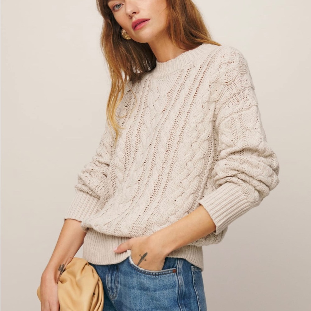 Reformation Sam Cotton Cashmere Sweater